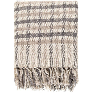 Rustic brown Barke Throw with soft and cozy textured fabric