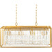 Fixture: Gold, Clear; Cord: Translucent