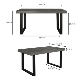 Jedrik Grey Outdoor Dining Table Small