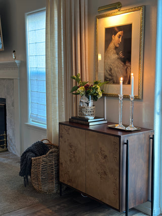  Spacious interior with adjustable shelves in Judith Cabinet